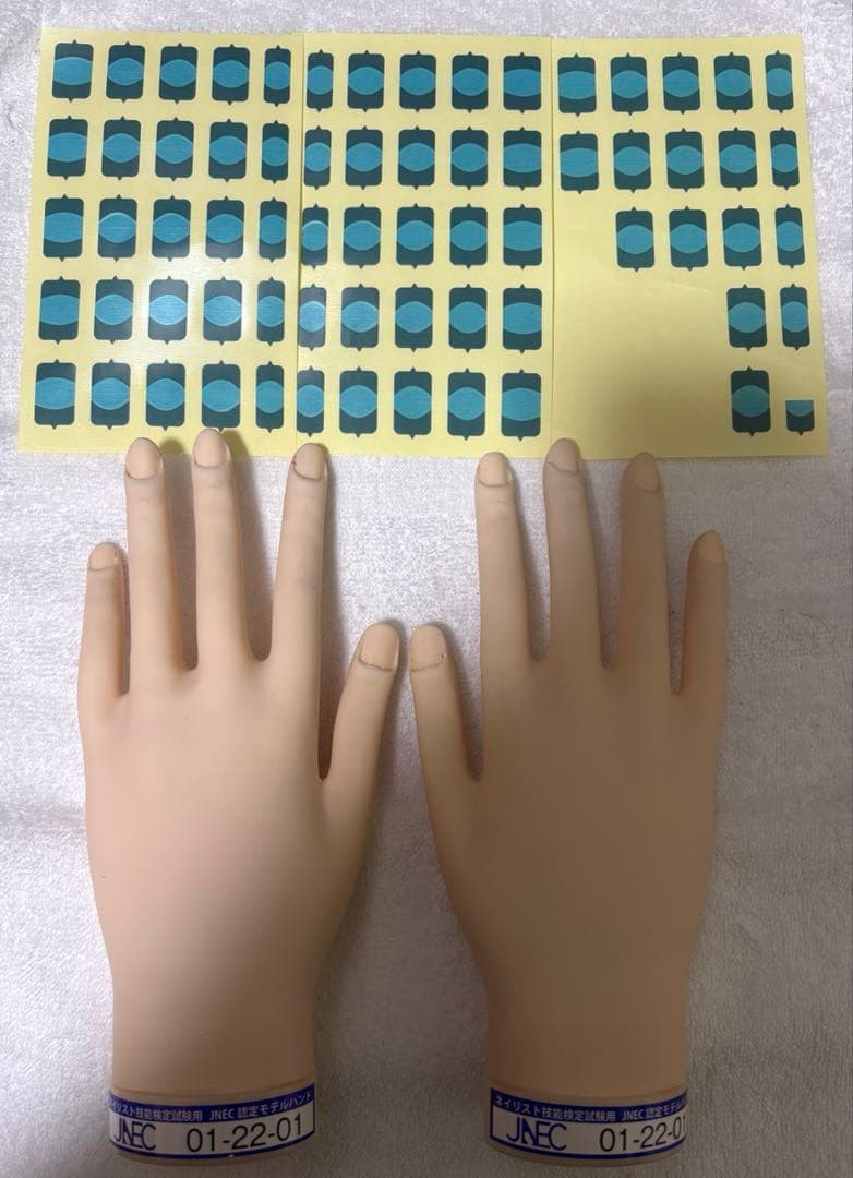 JNEC認定モデルハンドとルースキューティクルシール
