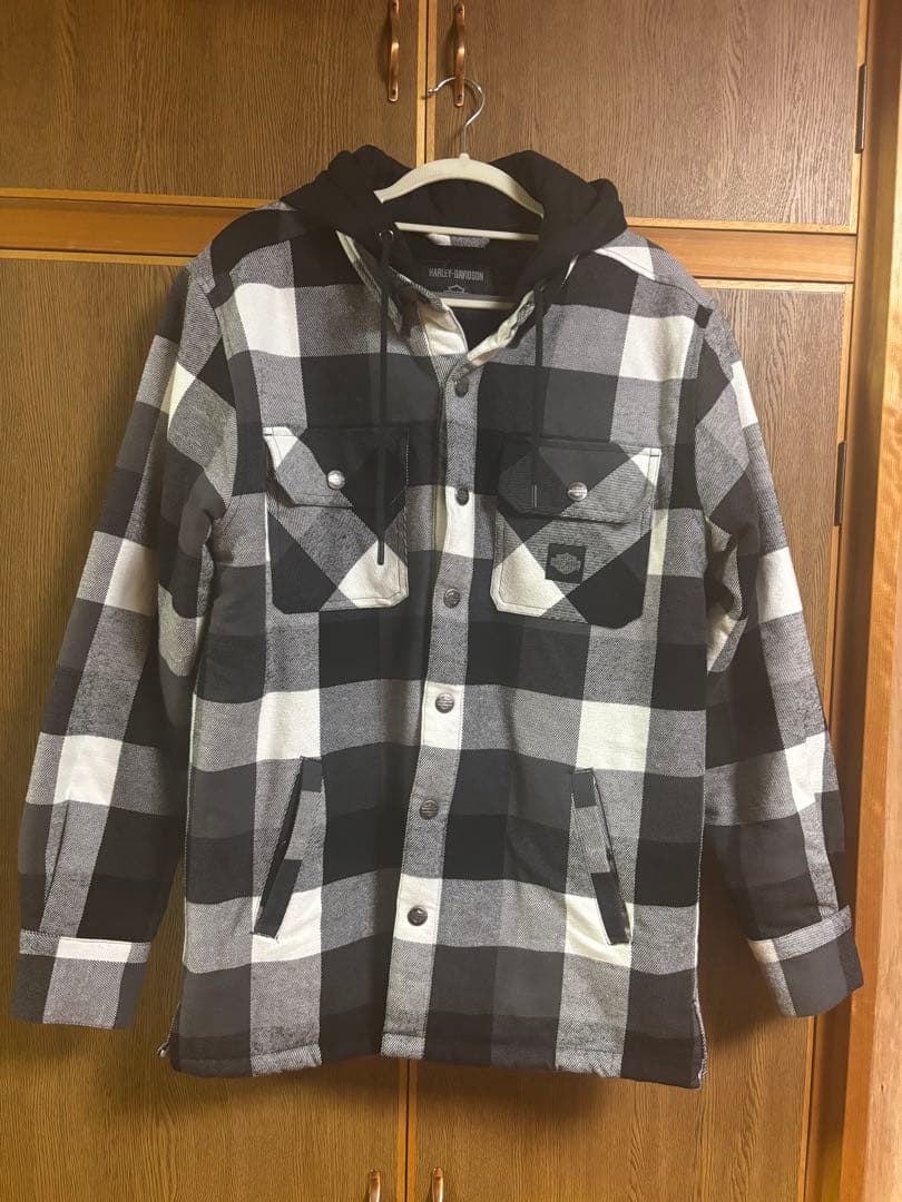 Harley-Davidson フード付きチェックシャツ