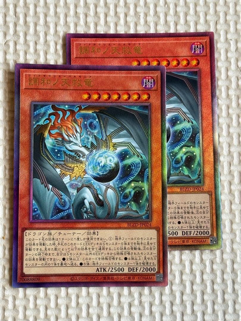 調和ノ天救竜 フィドラウリス＝ハルモニア アルティメット　レリーフ　2枚