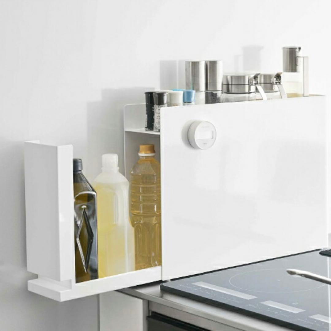 【新品未使用】 tower 隠せる調味料ラック 白