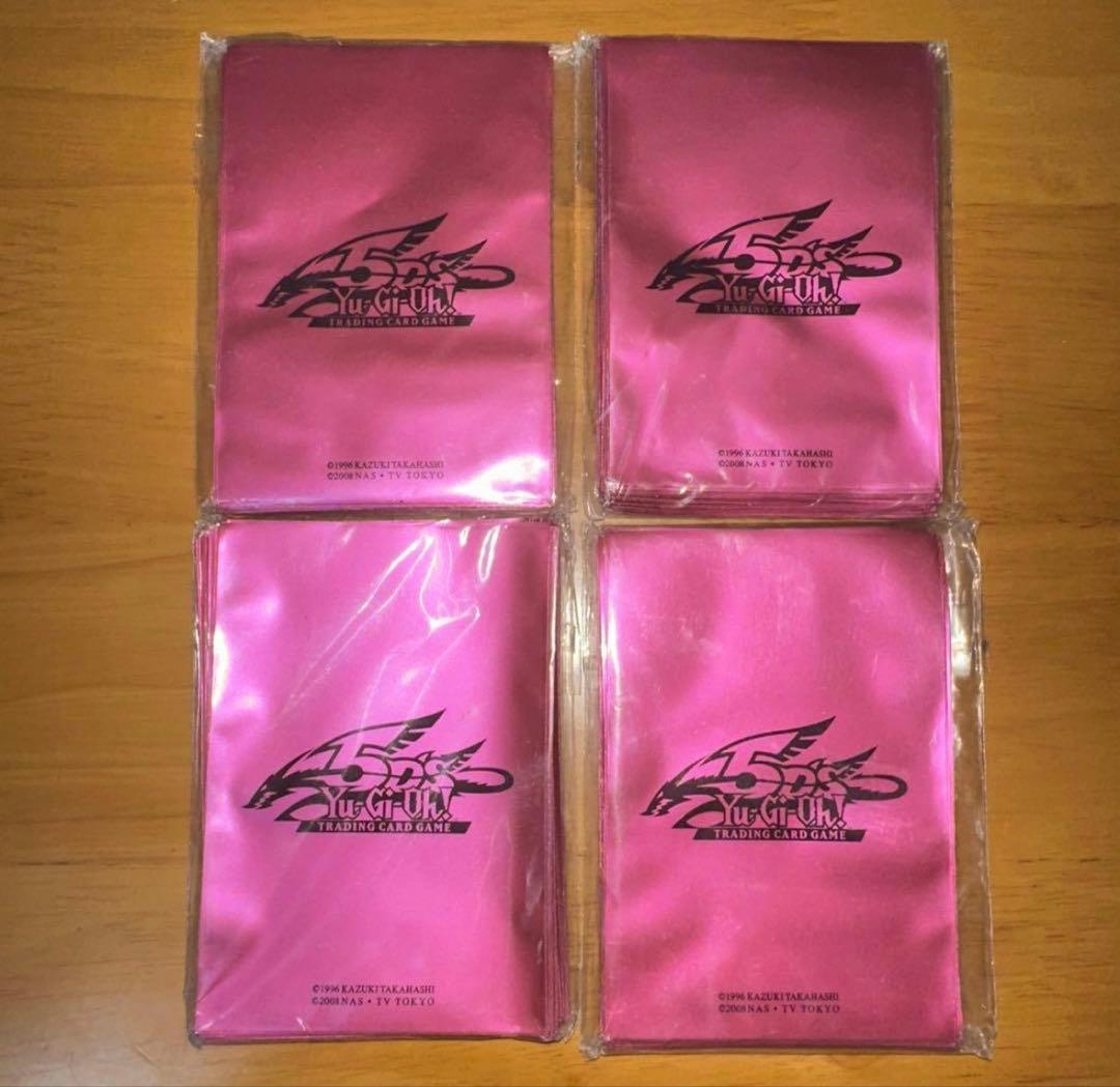 未開封　遊戯王5D's Tin缶 スリーブ メタリックピンク　ピンク　160枚