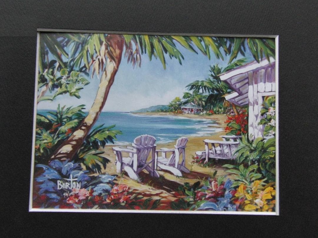 スティーブ・バートン、【 Hideway】、希少な額装用画集より