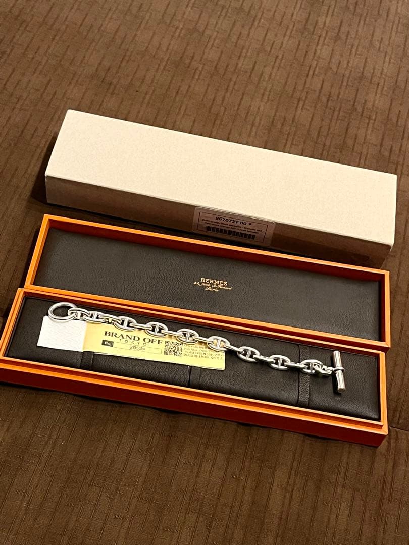 エルメス シェーヌダンクル　MM 16コマ ブレスレット　シルバー925 楽天市場】【新品仕上げ】 エルメス HERMES シェーヌダンクル MM