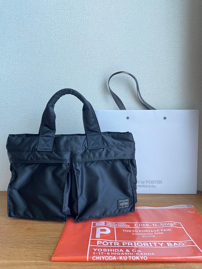 吉田カバン　トートバッグ　タンカー　ミニ　黒　廃盤　定番品