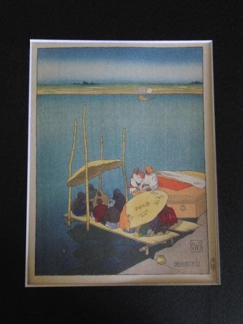 チャールズ・バートレット、【ベナレス】、希少な額装用画集より、美品 2026年最新】Yahoo!オークション -チャールズ バートレットの中古品