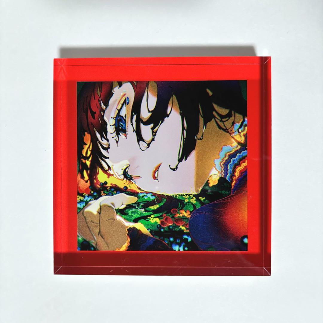 米山舞 アクリルブロック EGO-MELT 赤 - メルカリ