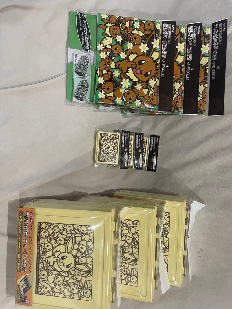 イーブイセット　カードボックス　ダメカン　ロングカードボックス　各3個