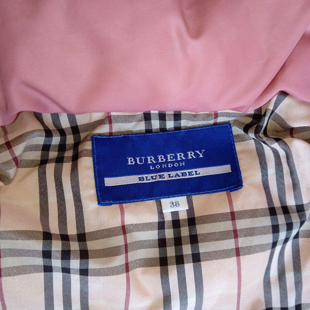 BURBERRY ピンクダウンジャケット 38 フード取り外し可能 - メルカリ