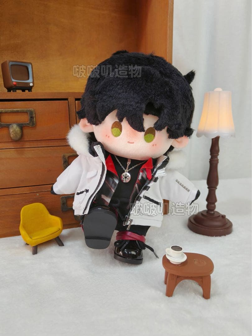 20cm 恋と深空 レイ ぬいぐるみ 着せ替え お洋服0224 ネックレス付き