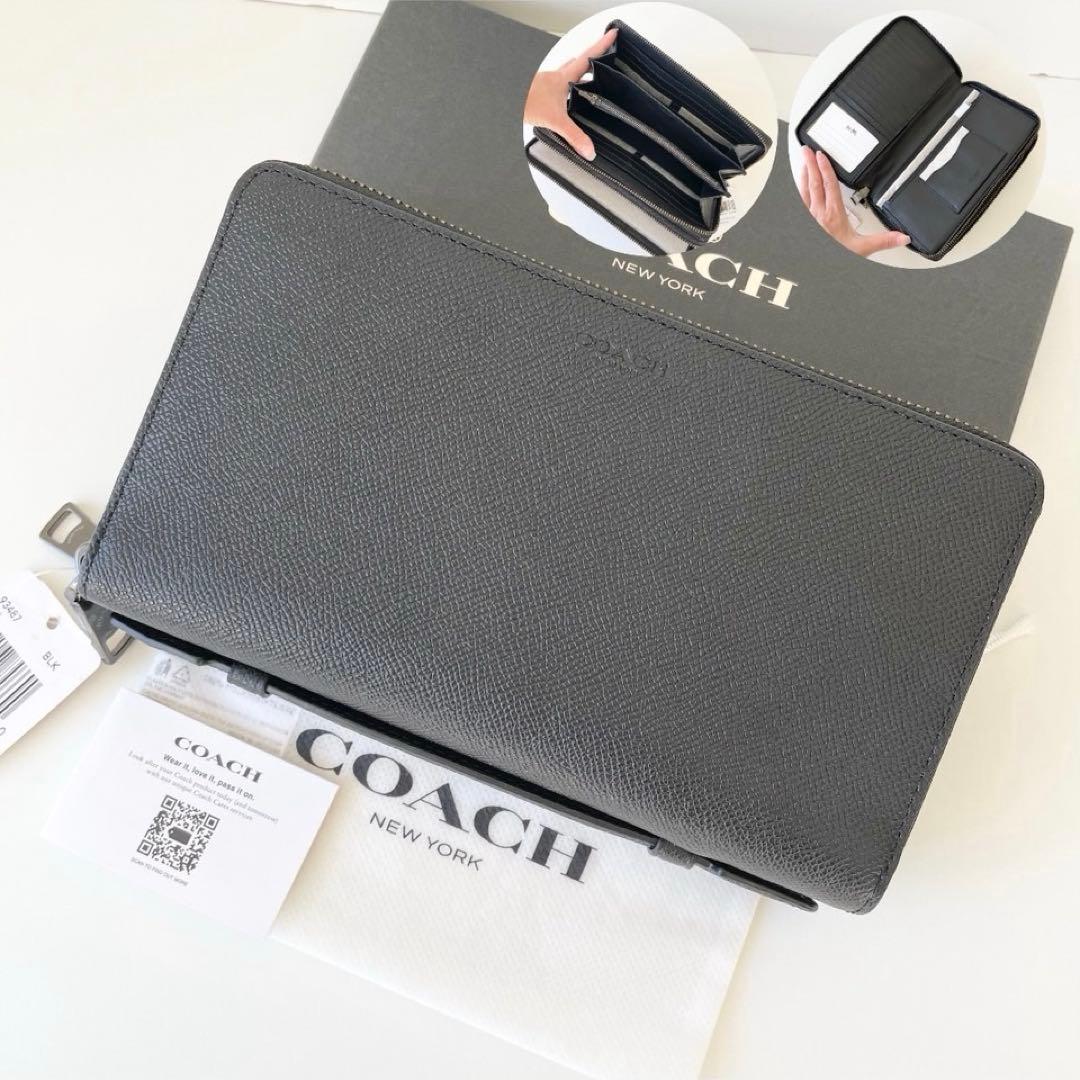 【新品】COACH　長財布 オーガナイザー ダブルファスナー