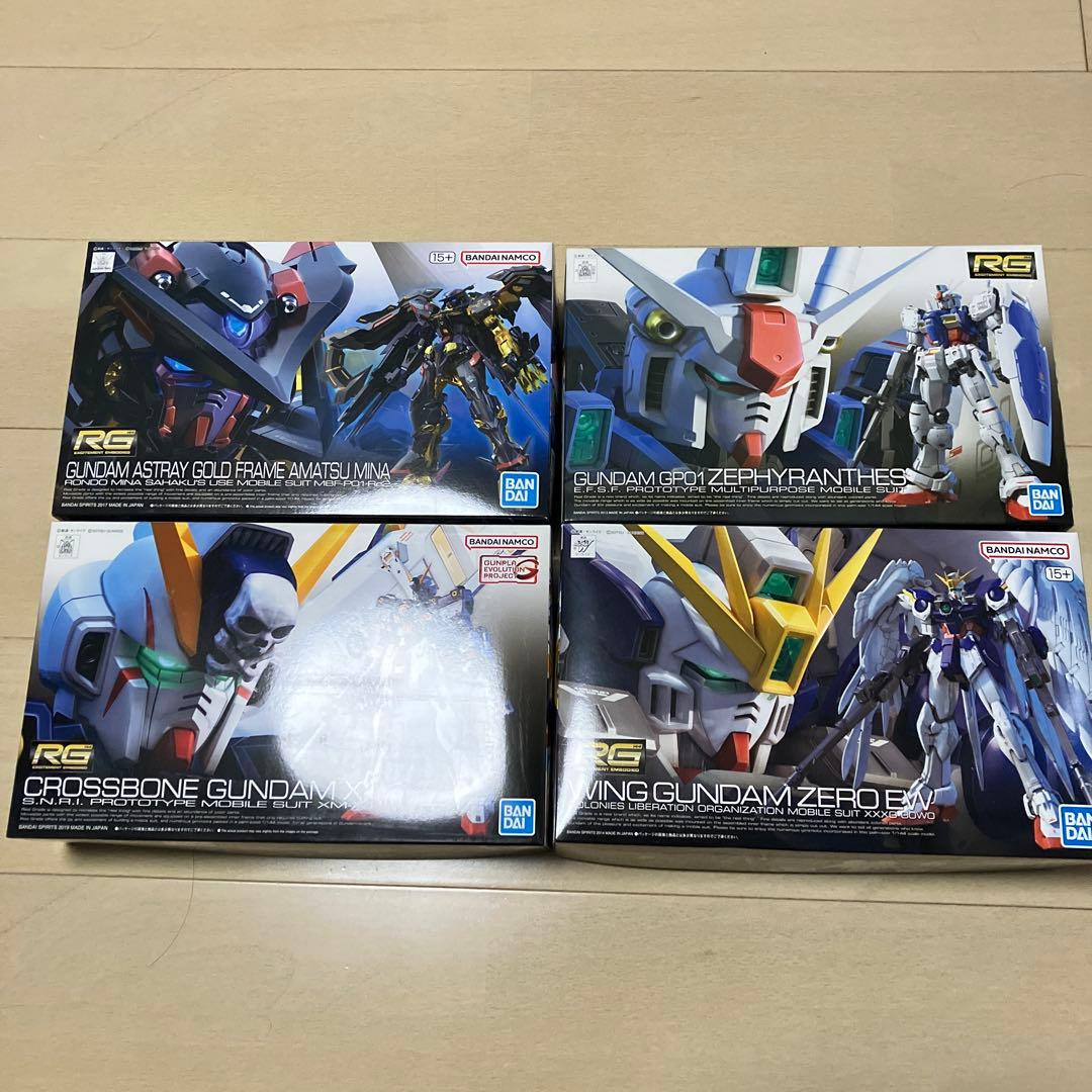 rg まとめ売り クロスボーンガンダム gp01 アストレイゴールドフレーム