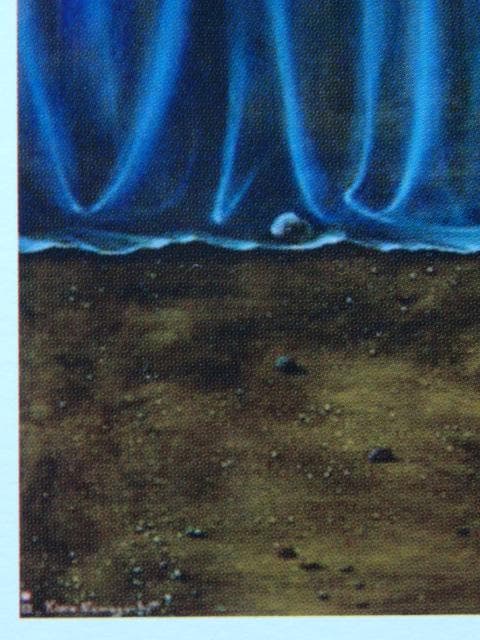 川口起美雄「二隻の舟」、希少画集より、状態良好、新品高級額装付