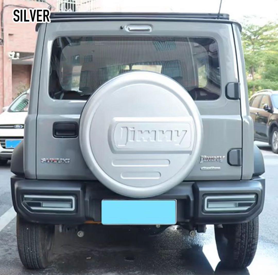 ジムニー　ハードタイヤカバー　シルバー ジムニー JB23 JB64 16インチ 背面 スペアタイヤカバー ハードカバー
