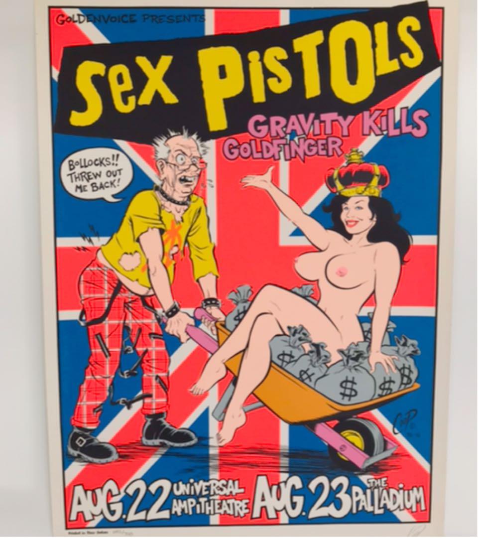 SEX PISTOLS セックスピストルズ　シルクスクリーン ポスター COOP