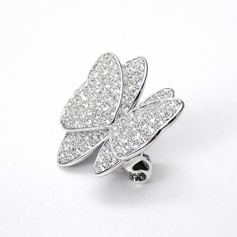 SWAROVSKI スワロフスキー クリスタル ブローチ 蝶 バタフライ - メルカリ