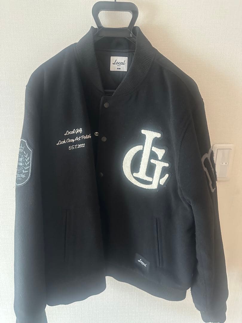 Local Golf メルトン　ジャケット　ワッペン　M/L 楽天市場】 レディース 刺繍 メンズ メルトンスタジャン アウター