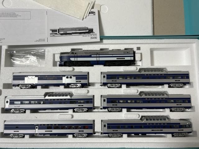 marklin 26490 blue bird ブルーバード Marklin 26490 Wabash Railroad Passenger Train 
