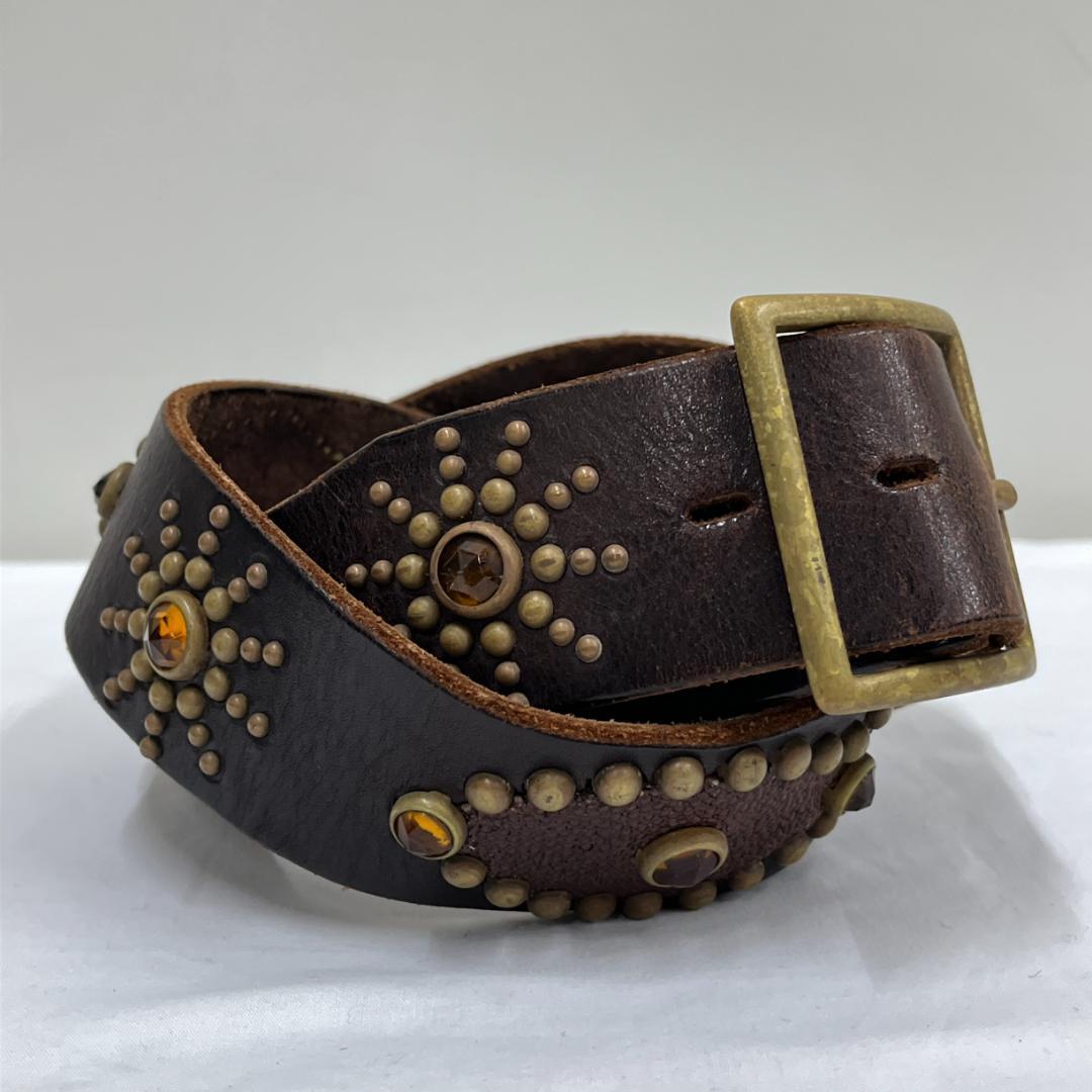 HTC/Peanut Belt /スタッズレザーベルト/本革/スティングレー