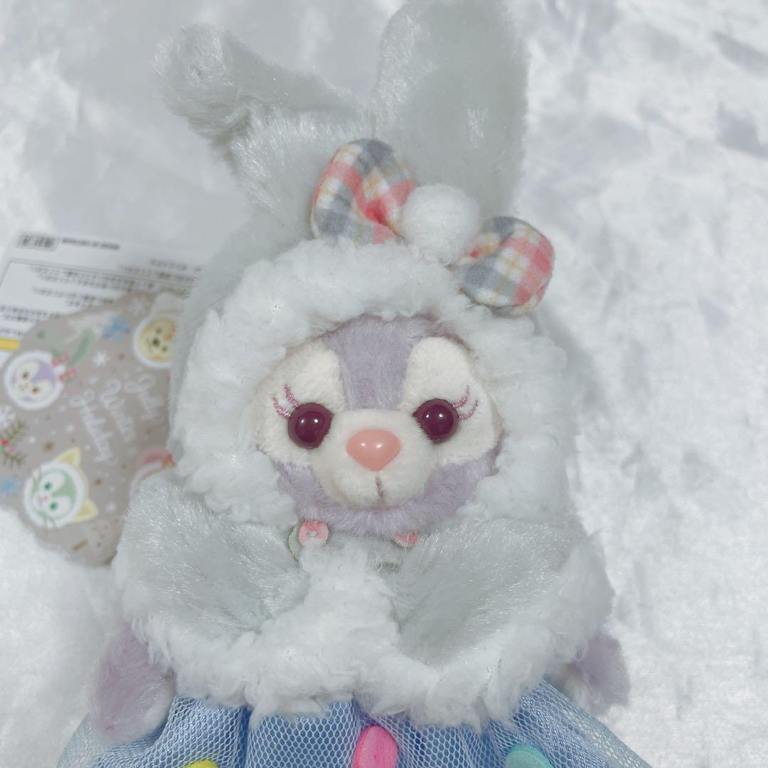 ダッフィー&フレンズ　ステラルー　ぬいぐるみバッジ　ウィンターホリデー