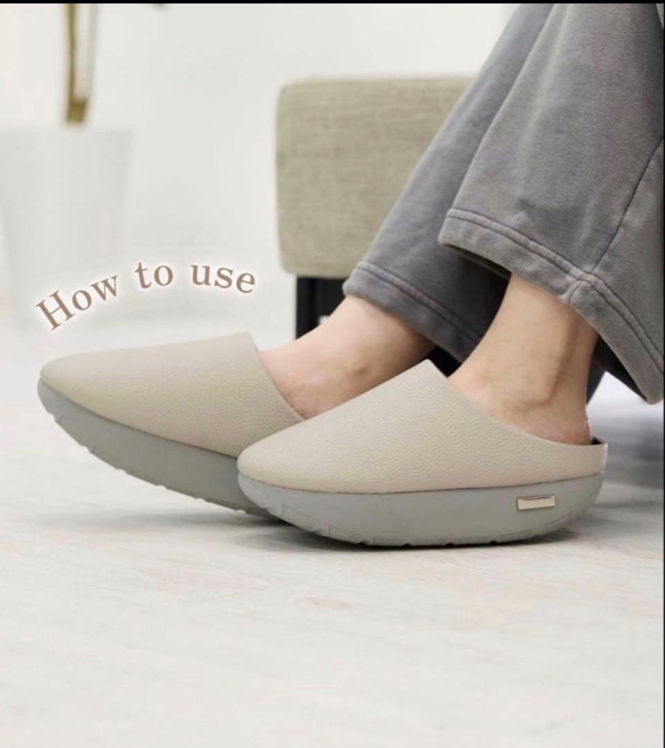 【新品 未使用】fitne フィットネ ダイエットスリッパ グレー　Sサイズ