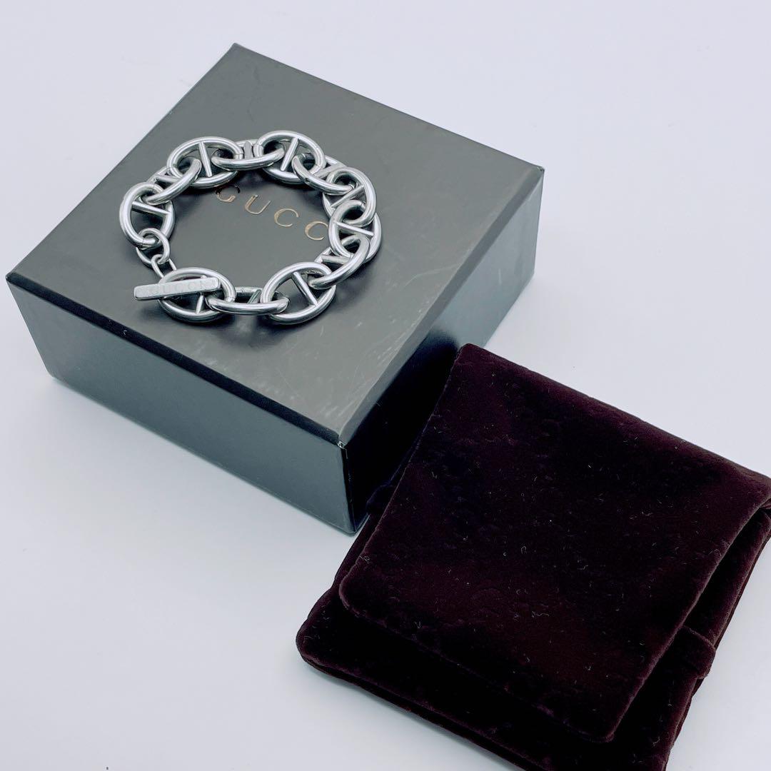 GUCCI トムフォード アンカー チェーン ブレスレット シルバー 箱付き