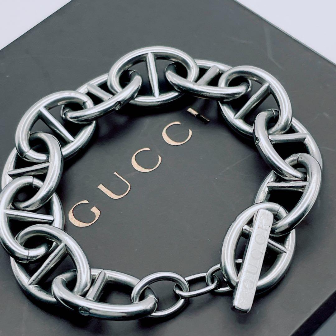 GUCCI トムフォード アンカー チェーン ブレスレット シルバー 箱付き