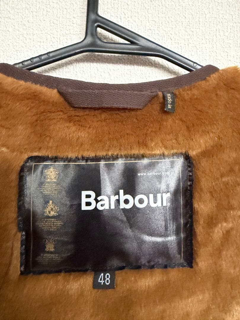 美品】Barbour ブラウン フリースベスト 48 - メルカリ