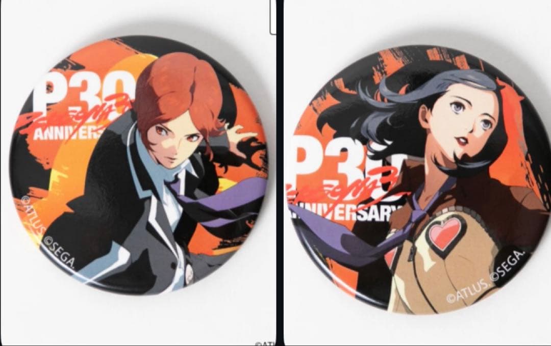 ペルソナ2罪罰 P30th 缶バッジ 大丸 主人公 天野舞耶 周防達哉 - メルカリ