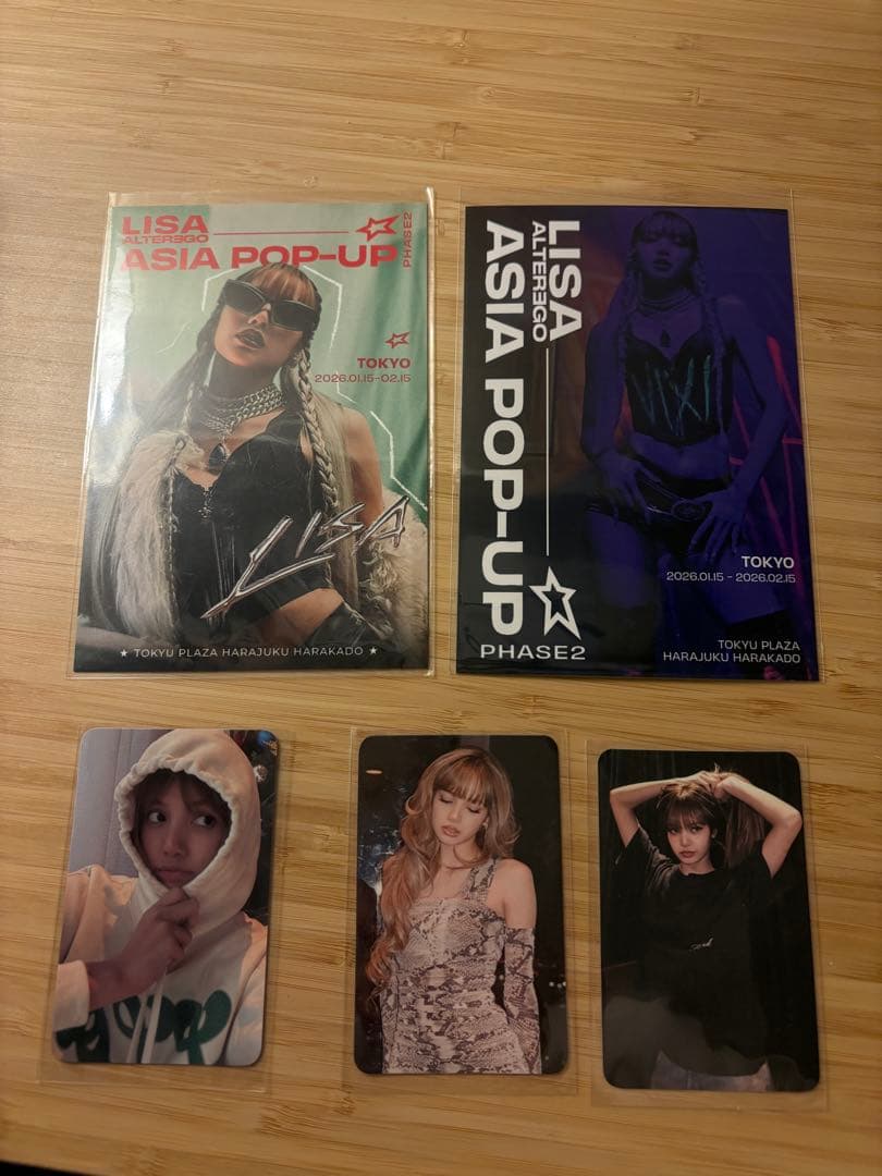 LISA リサ　ブラックピンク　ASIA POP-UP トレカ　セット