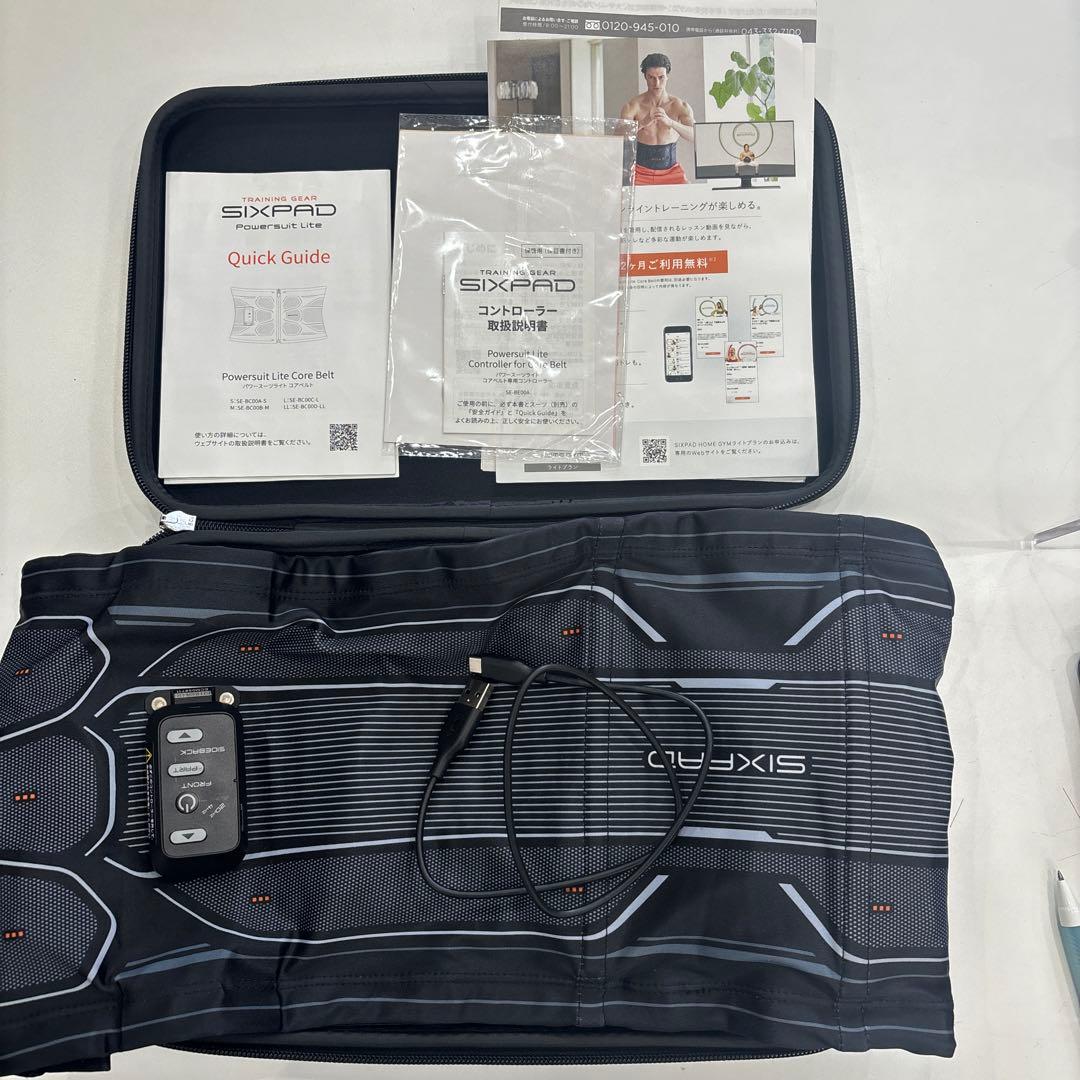 N10202 【美品】SIXPADパワースーツコアベルト Mサイズ