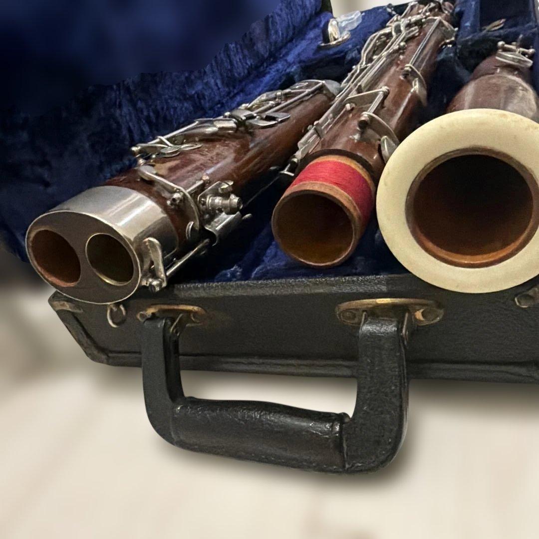 OH済】Huller ドイツ製ファゴット 全タンポ交換 バスーン クルスペ