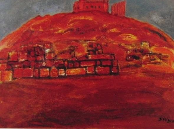 三岸節子、「ラコラオーラの城」、厳選、希少画集・額装画、新品高級額