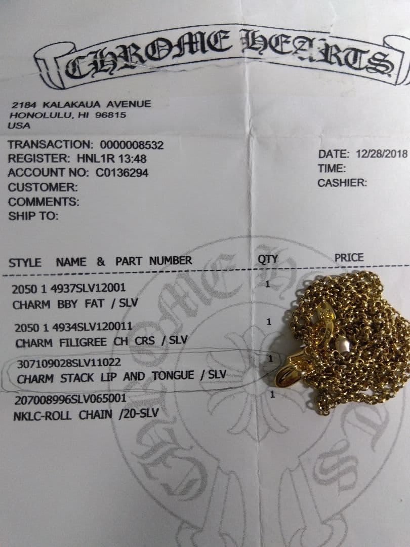 【ゆーやさん専用】【22Kカスタム】クロムハーツ リップ＆タン チャーム