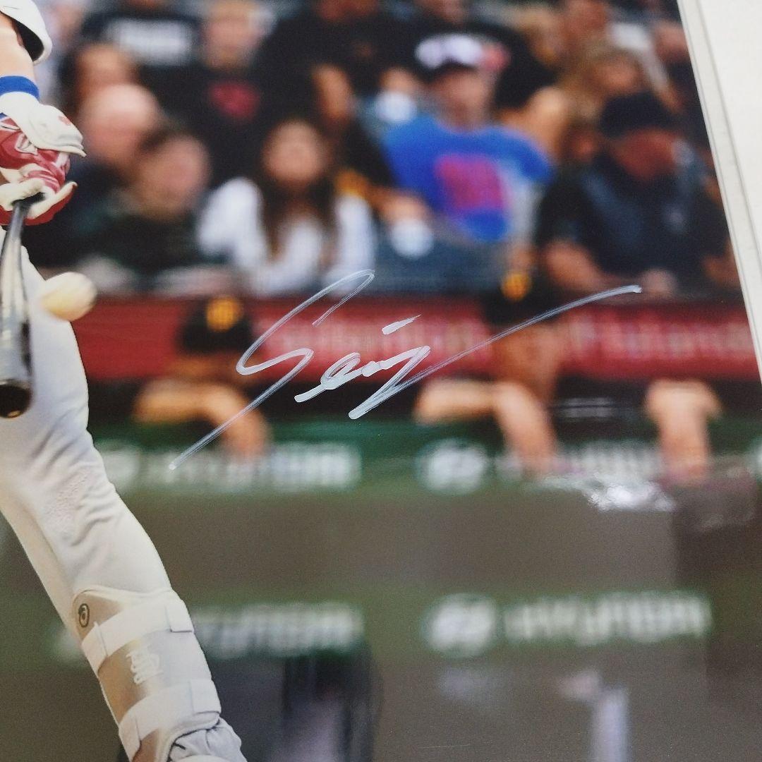 MLB 侍ジャパン 鈴木誠也 シカゴ・カブス 直筆サイン入りフォト 証明書