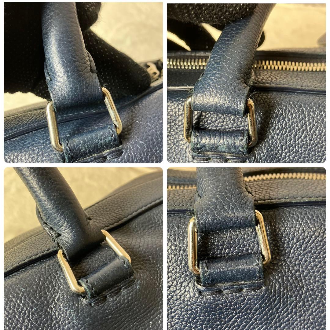 ダンヒル✨ベルグレイヴ グレインカーフレザー A4 ビジネスバッグ