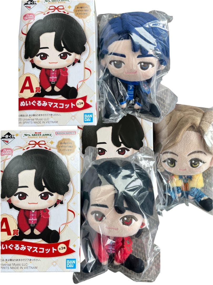 ☆3種コンプセット☆1番くじ ミセス ぬいぐるみ A賞