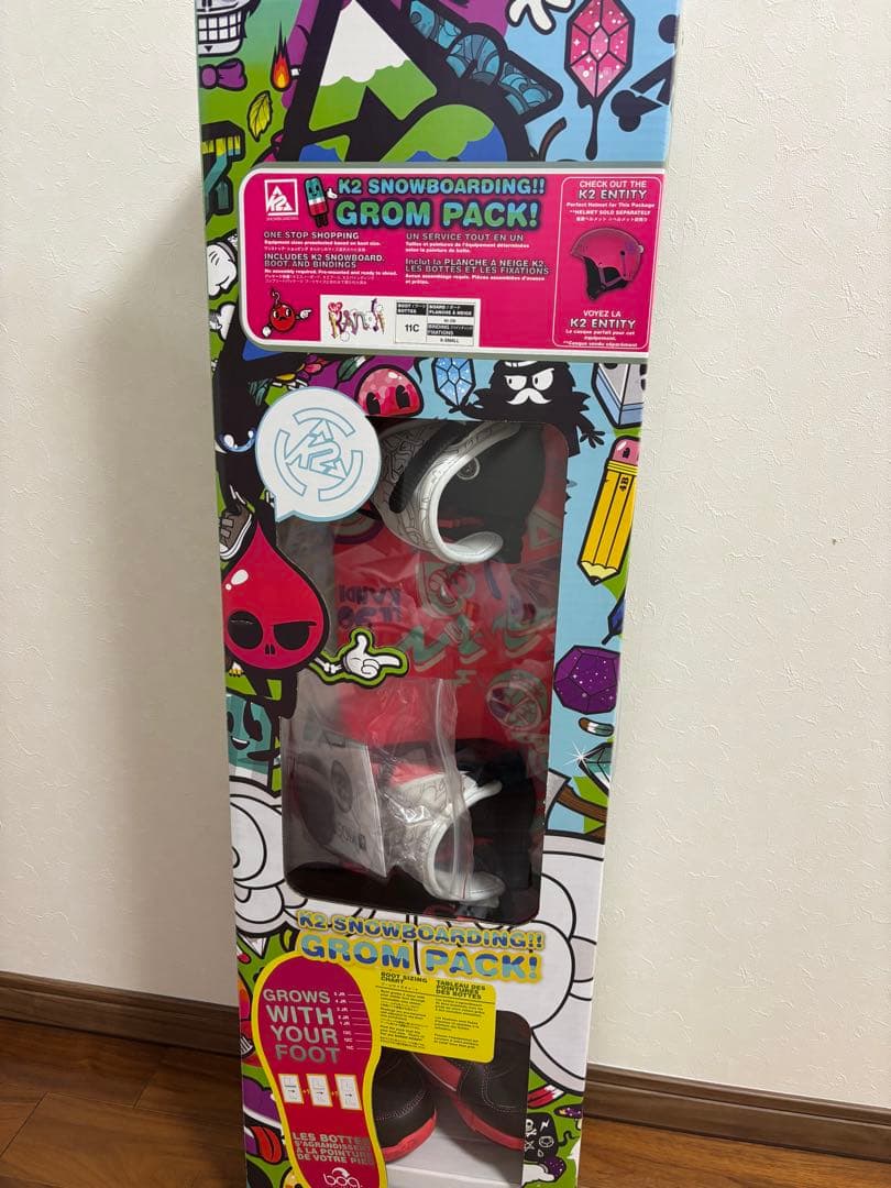 k2 キッズスノーボードセット 3点セット スノーボード 引き取り優先