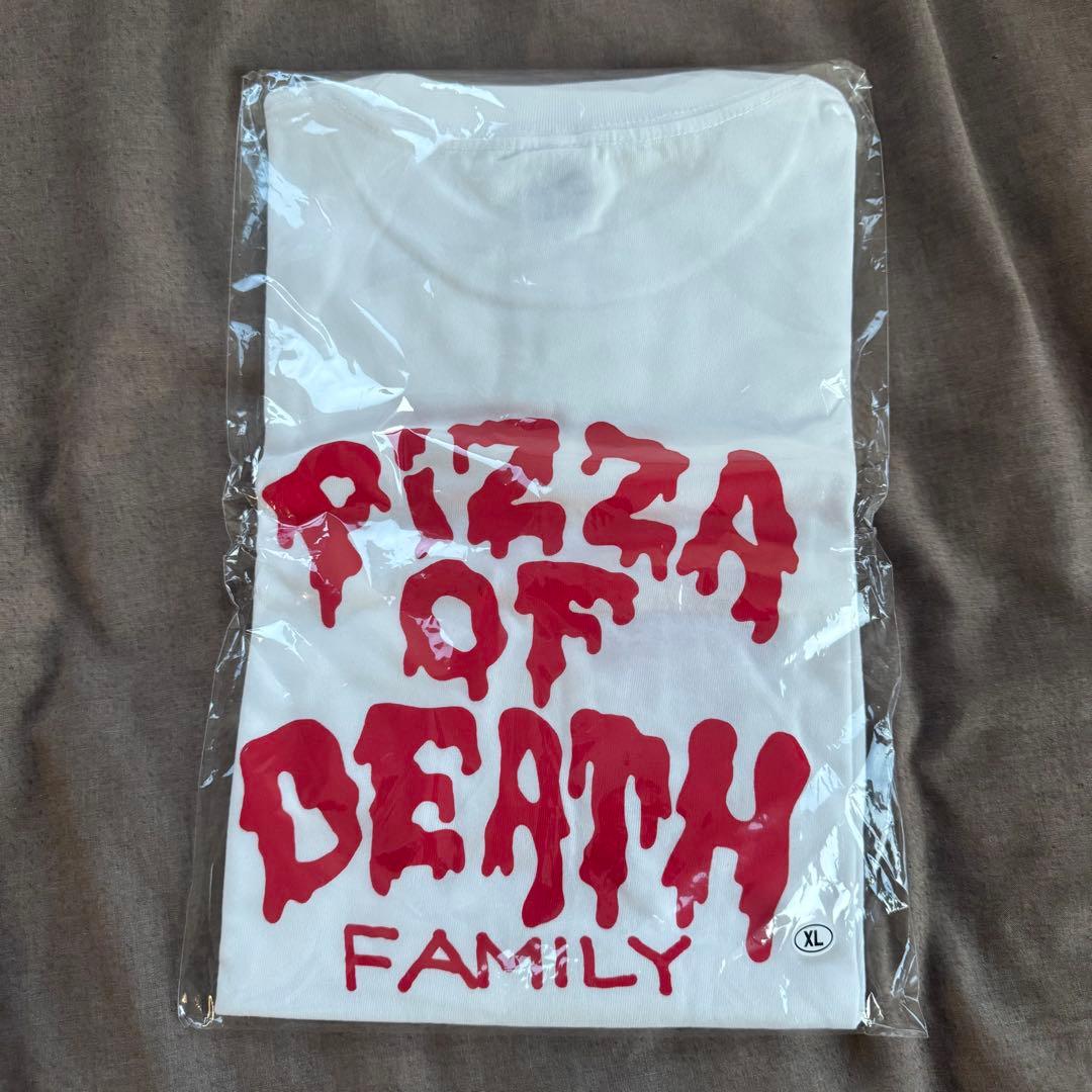 サバシスター PIZZA OF DEATH FAMILY Tシャツ　ピザT 赤