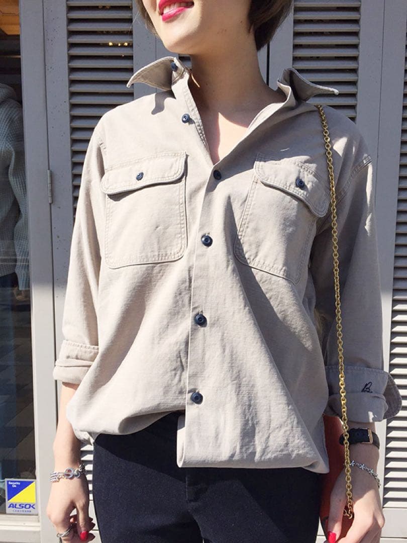 マディソンブルー バックサテン ハンプトンシャツ オーバーサイズ 01