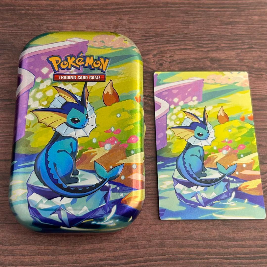 海外限定】シャワーズ ポケモン mini tin 缶 ダメカンケース ブイズ