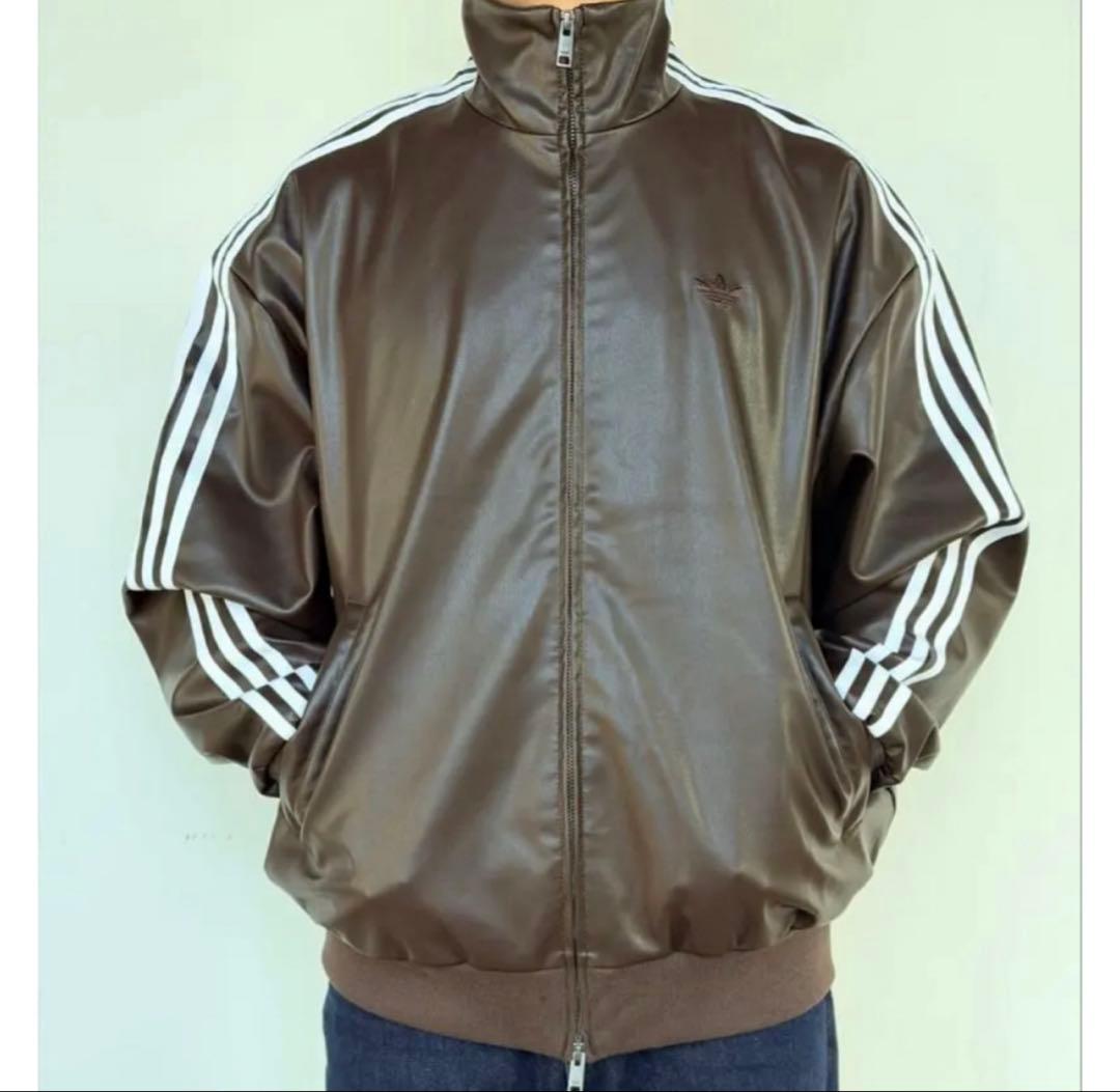 新品2XL】窪塚洋介 アディダス フェイクレザージャケットトップ
