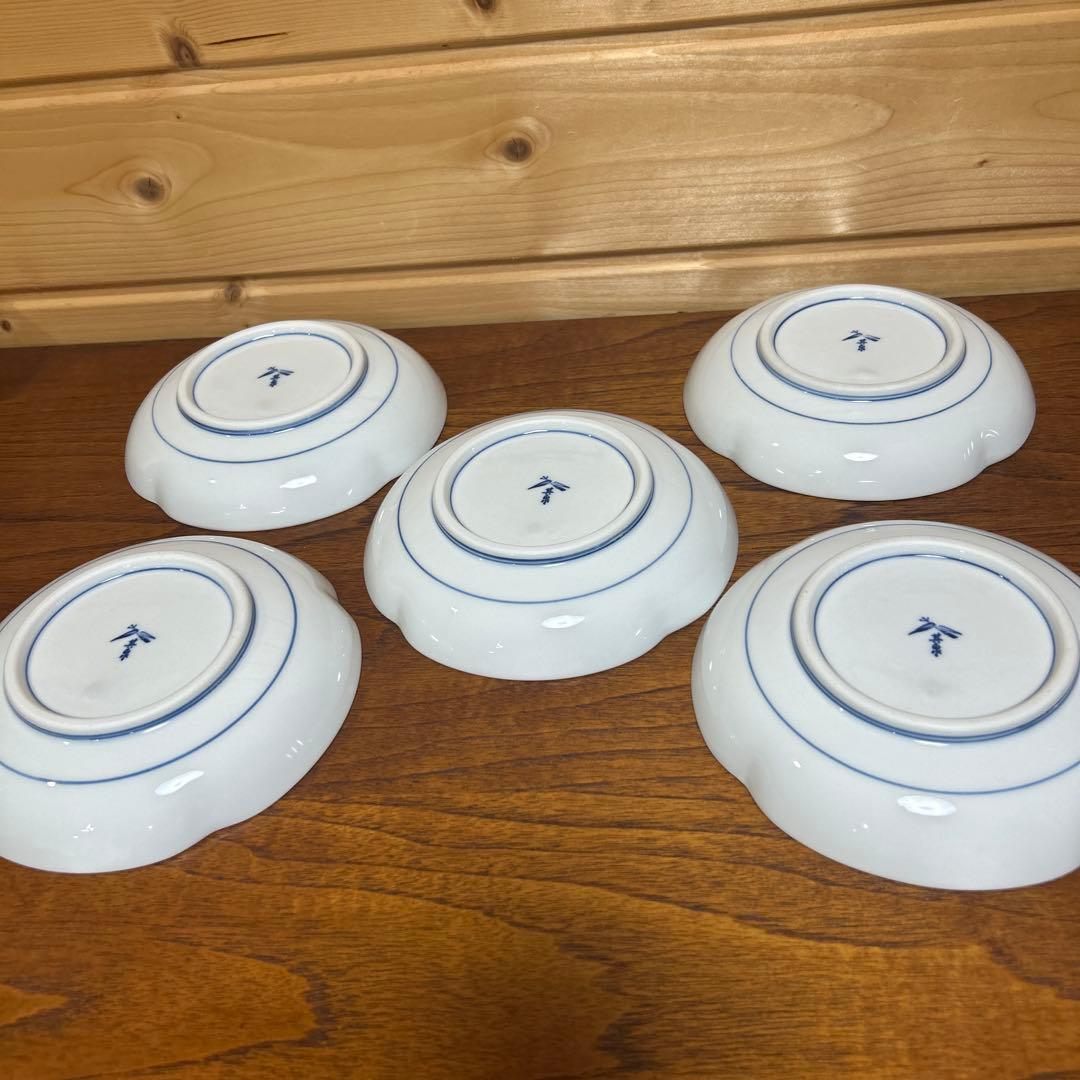 有田焼 其泉作 染錦四方木甲草花文 5枚セット - メルカリ