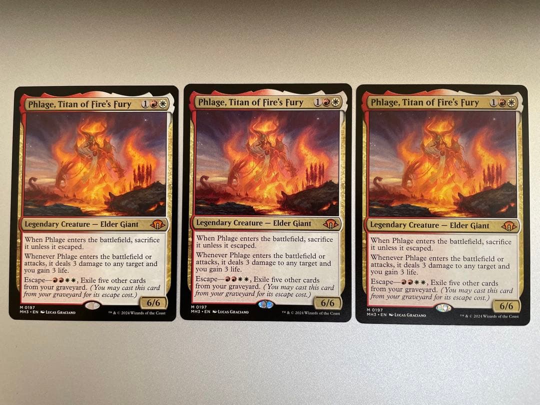 火の怒りのタイタン、フレージ 英語3枚