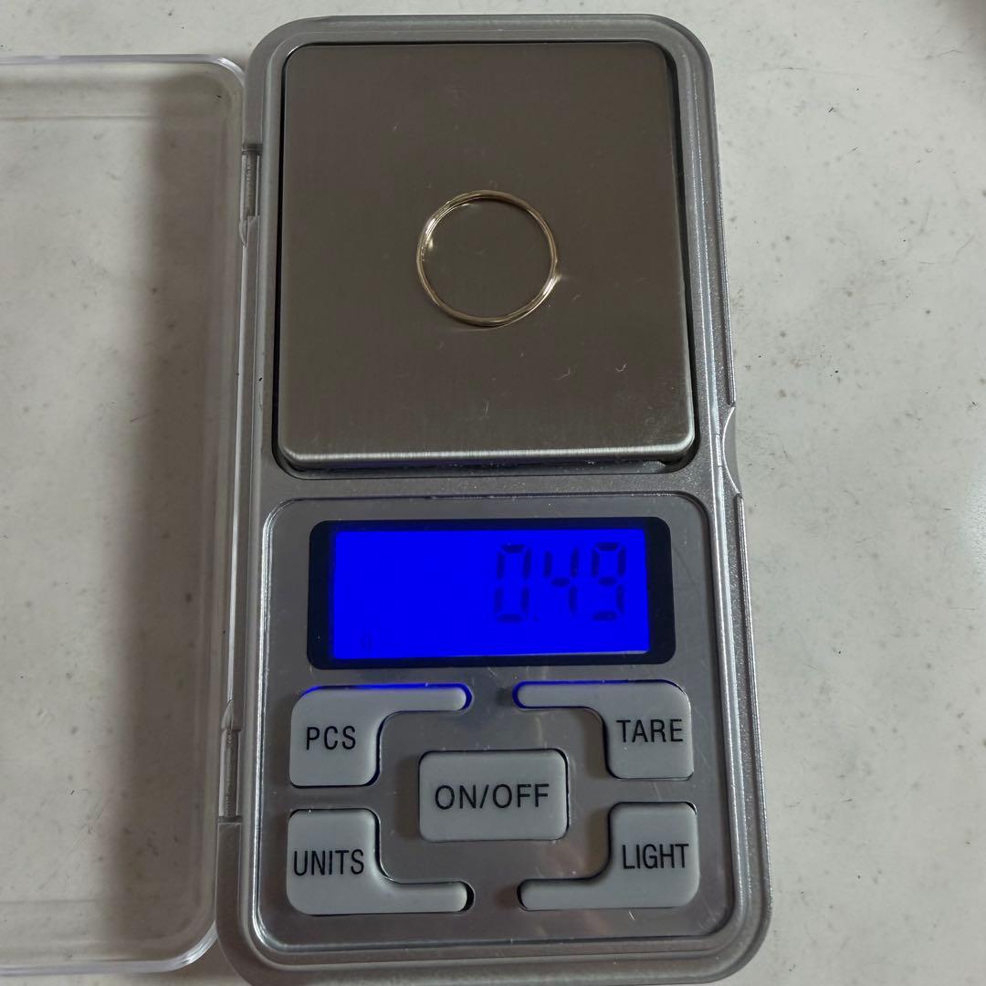 K10 リング 約1mm 0.49g プレーン 9号