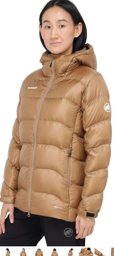 MAMMUT ブラウン ダウンジャケット Ｌサイズ