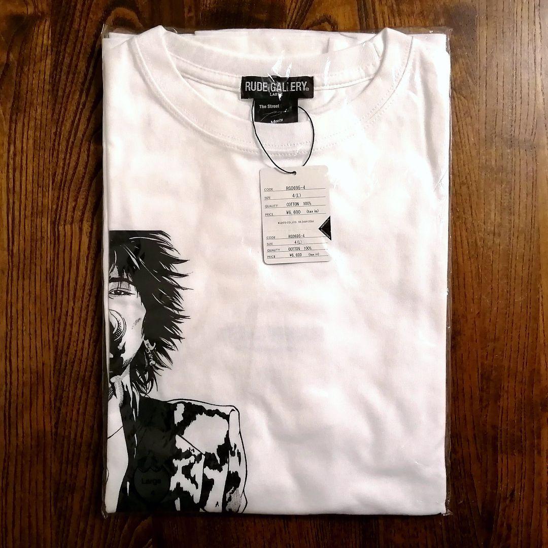 ストリートスライダーズ×上條 淳士×RUDE GALLERY ハリーTシャツ 白