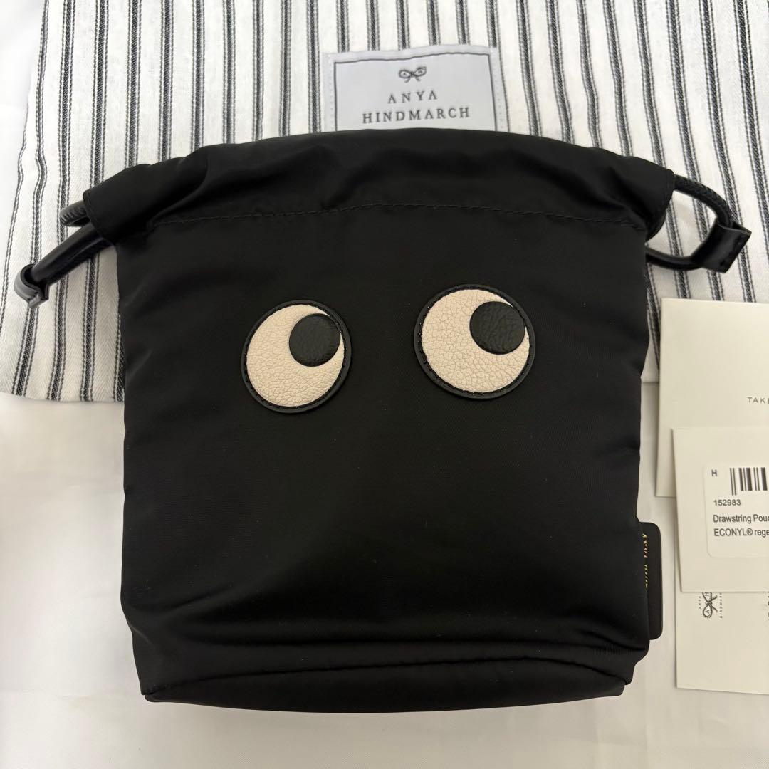 アニヤハインドマーチ Eyes ドローストリング・ポーチ　巾着