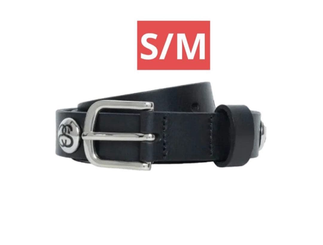 小物 Stussy SS-Link Studded Belt Black S/M ☆送料・関税込☆STUSSY☆SS-LINK STUDDED BELT☆ (STUSSY/ベルト