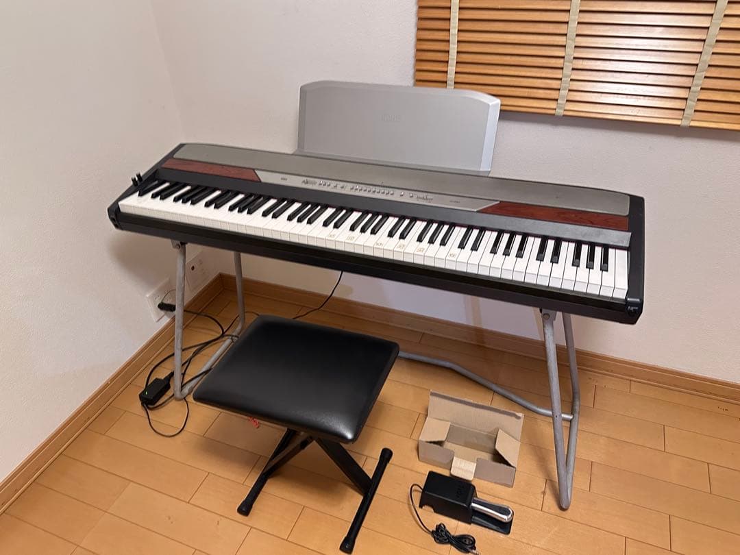 完動品 KORG SP-250 電子ピアノ 88鍵 コルグ イス付 高級 ピアノ