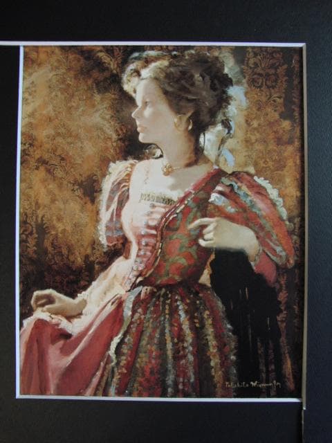 宮永岳彦、麗、大判・希少な画集より、新品高級額・額装付、状態良好